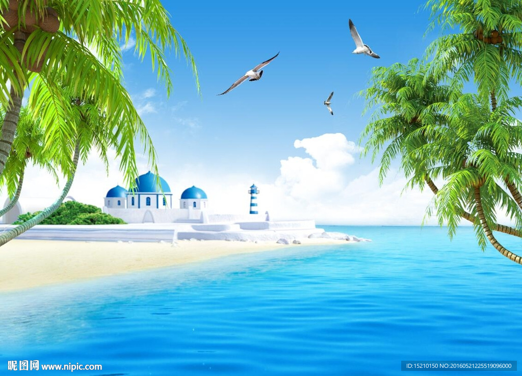 海景椰子树