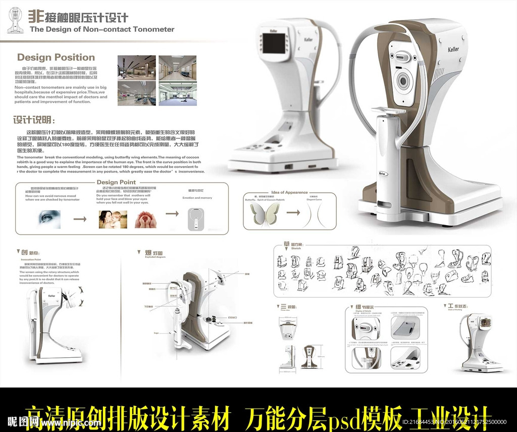 眼压计展板设计
