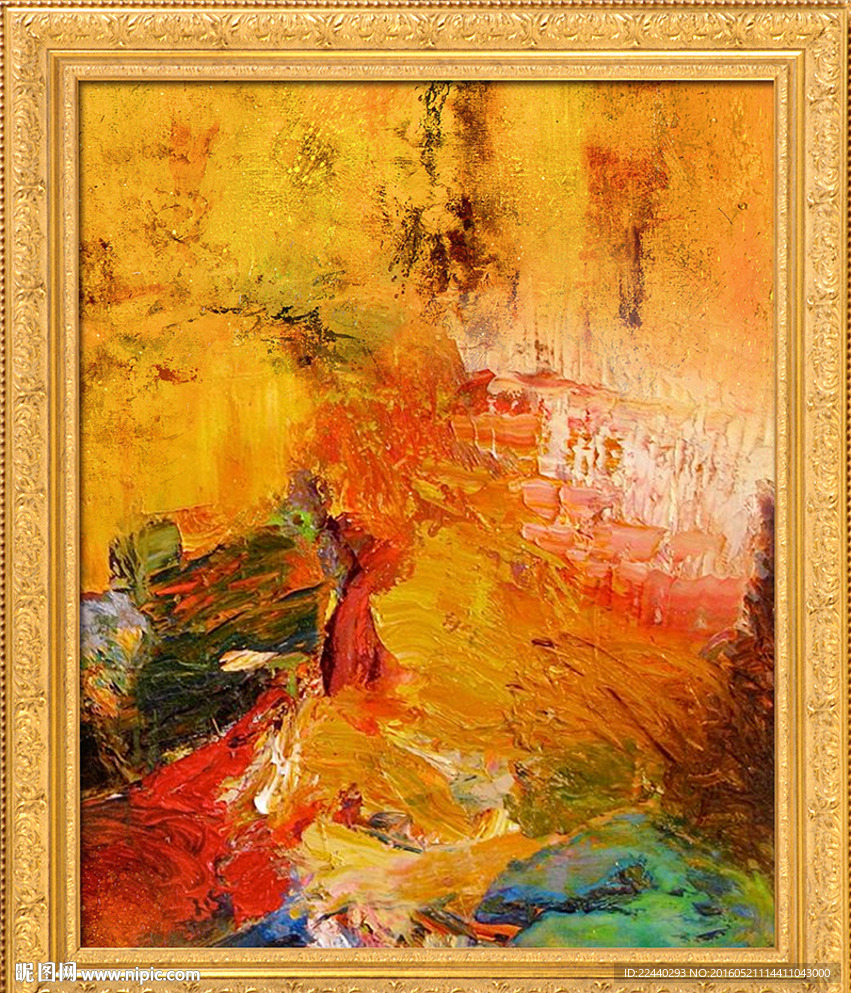 抽象油画