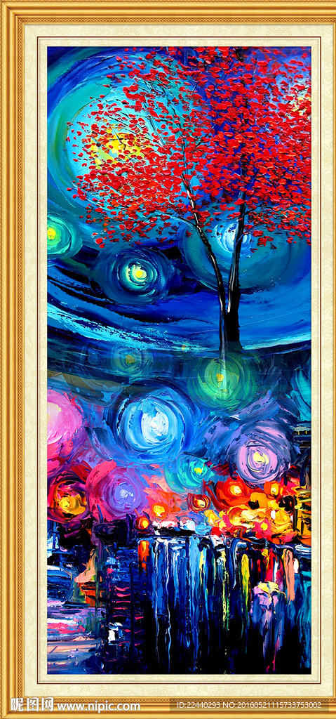 抽象油画