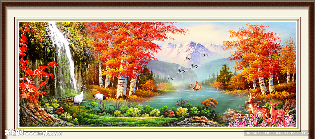 金色油画