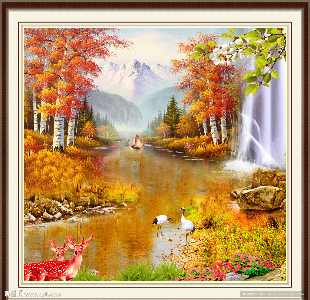 金色油画