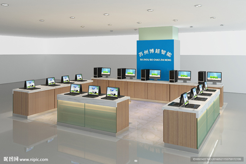 电脑专卖店3d模型