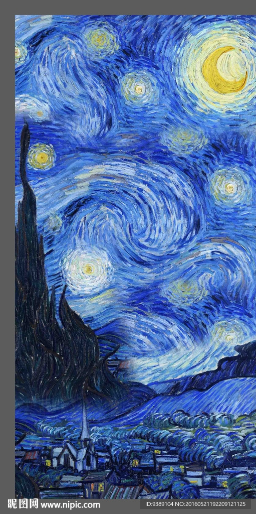 梵高星月夜原图像素图片