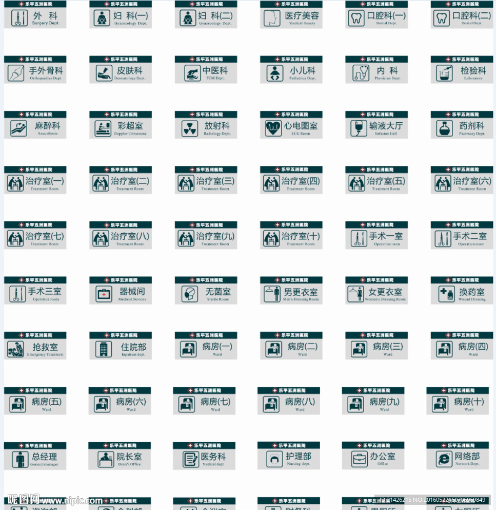 医院标牌