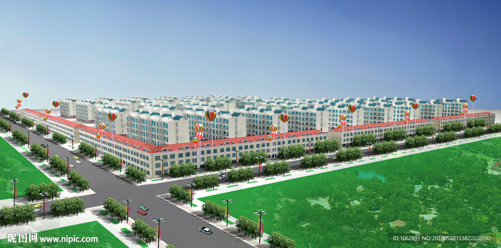 沿街房效果图