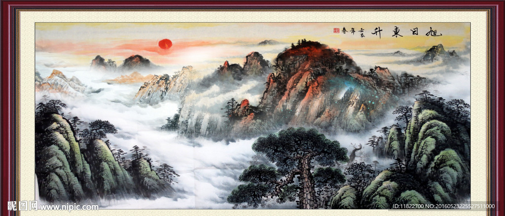 巨幅山水画