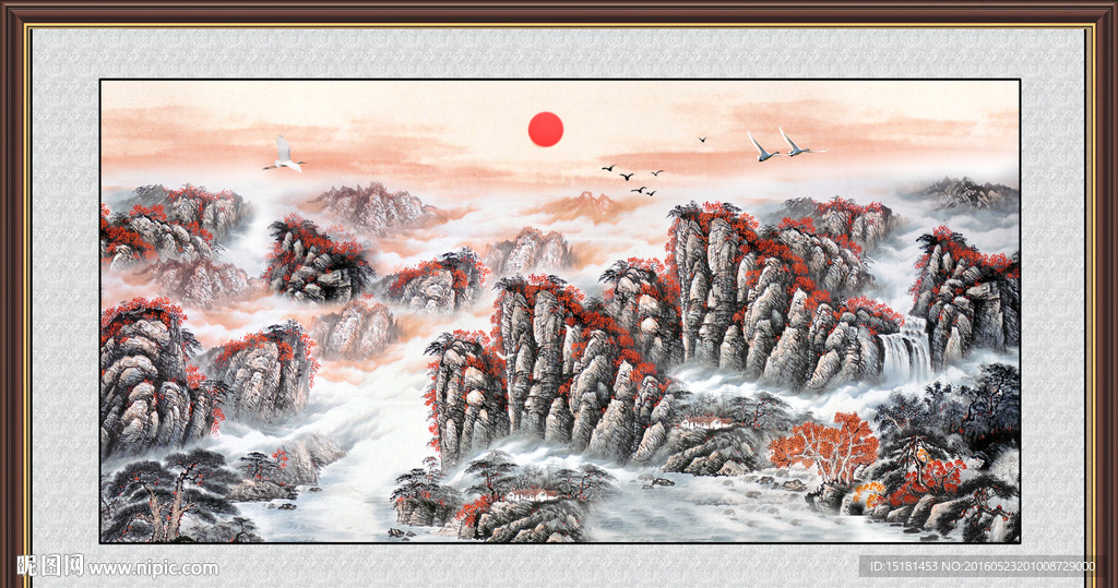 国画山水画