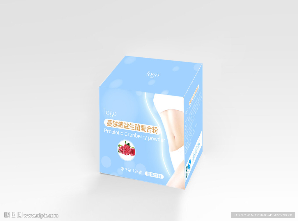 蔓越莓益生菌复合粉包装平面图