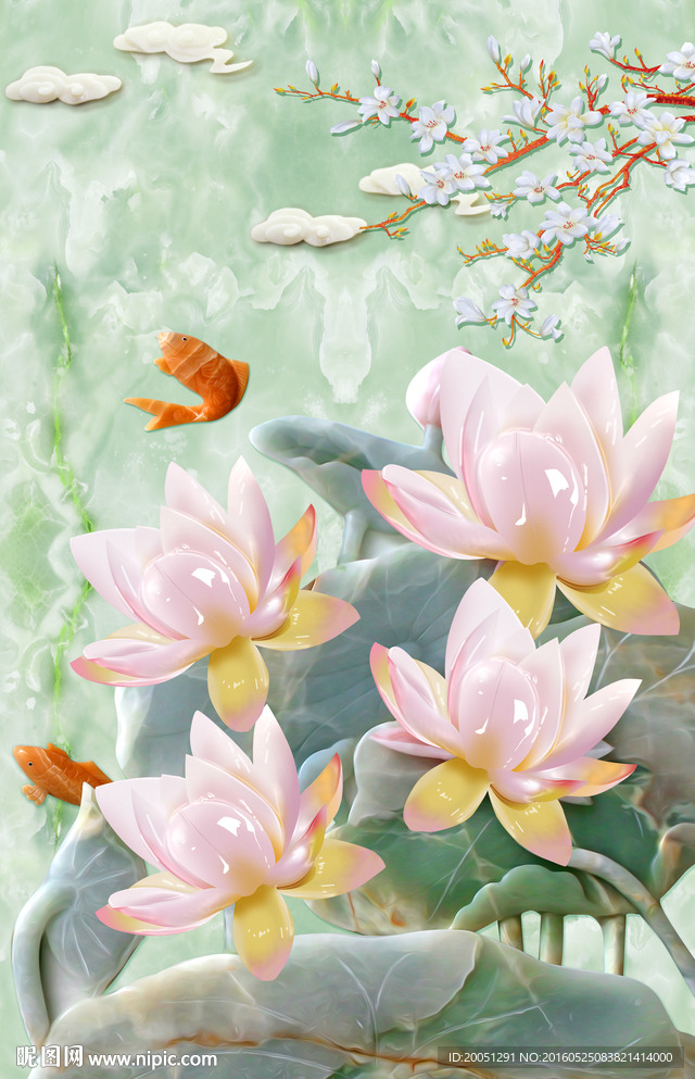 玉雕玄关背景墙