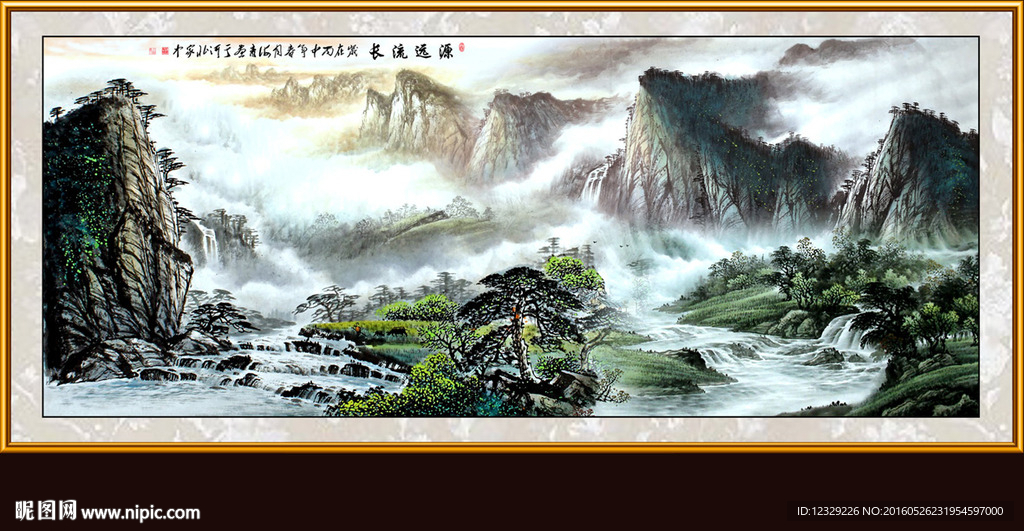 巨幅山水画