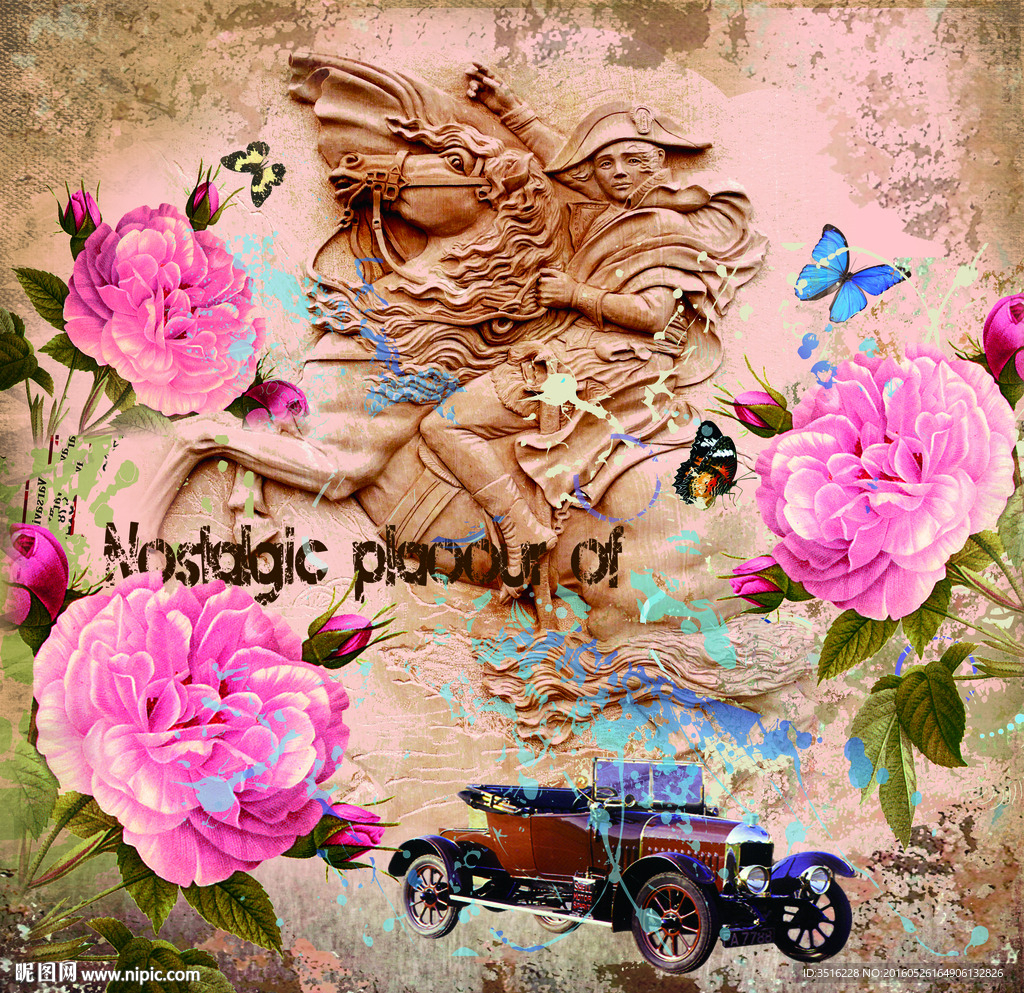 欧式复古装饰画