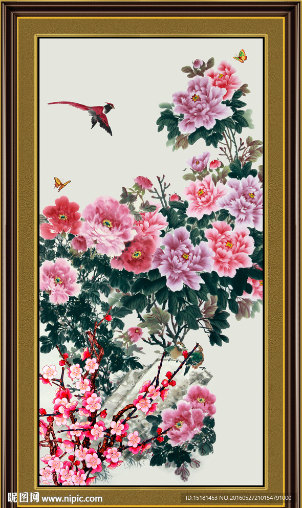 国画牡丹