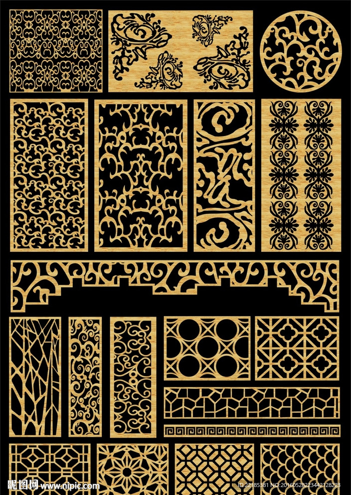 镂空雕花