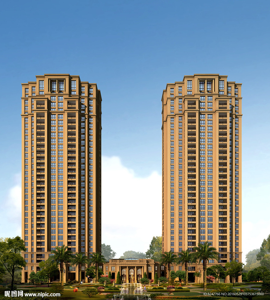 皇庭住宅人视建筑效果图