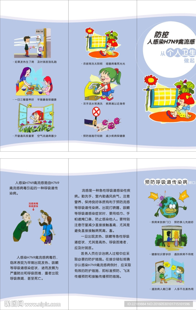 H7N9禽流感三折页