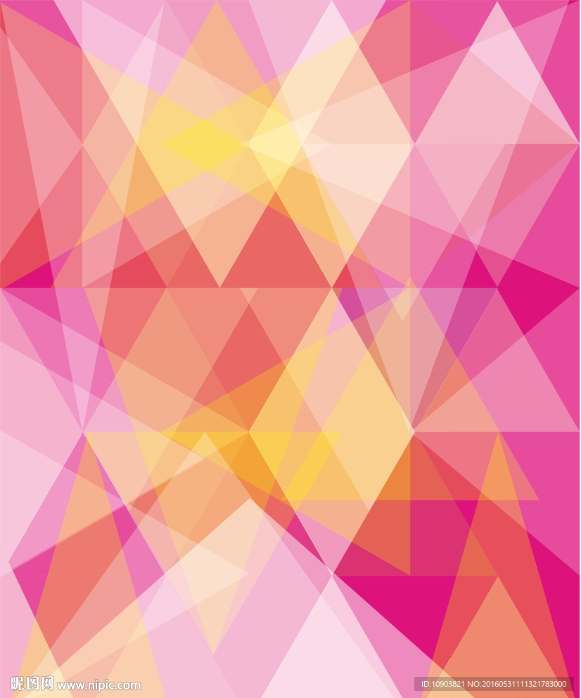 三角菱形粉色背景