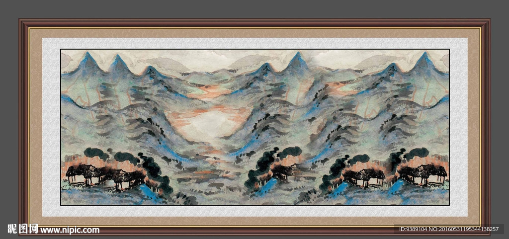 抽象山水画