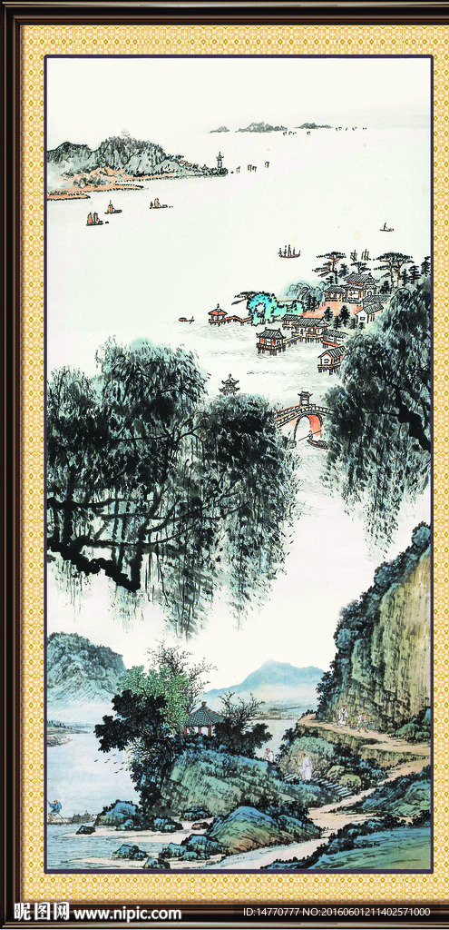 水墨山水画