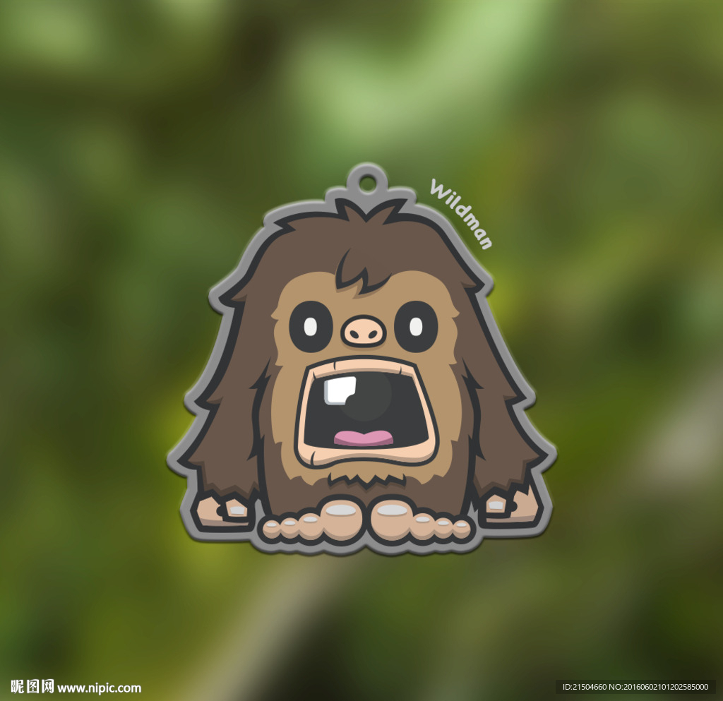 精致野人矢量卡通素材