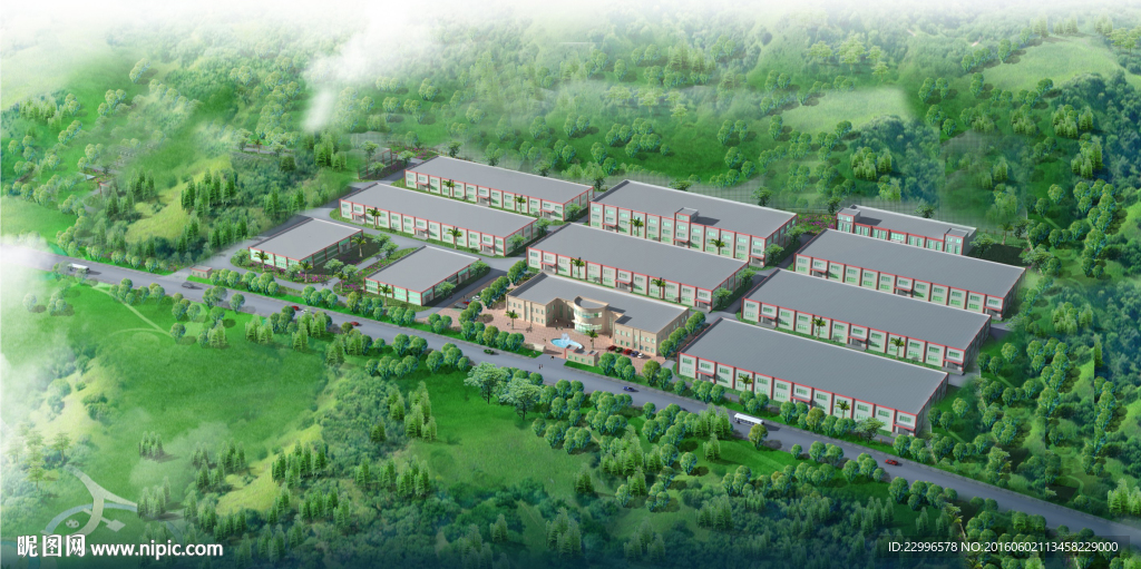 工业基地效果图