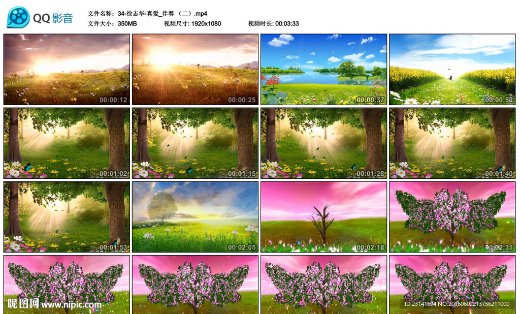 金色麦田绿色草原森林生长树背景