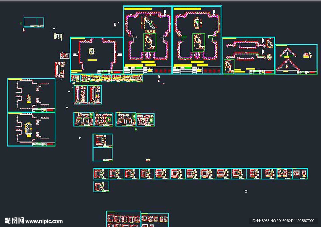 伴山尊品别墅外墙装饰图纸