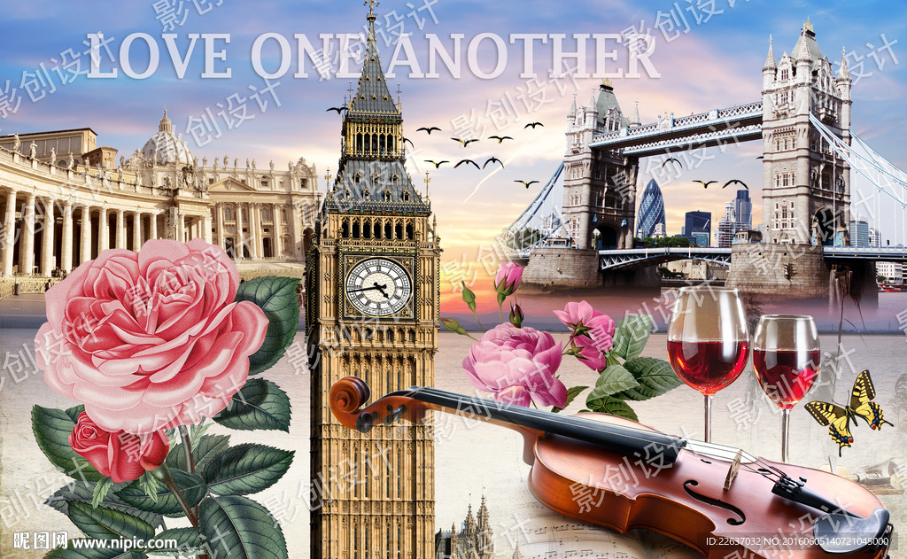 欧美风格装饰画