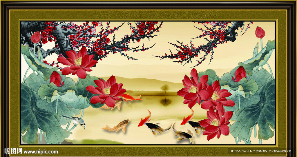 荷花梅花