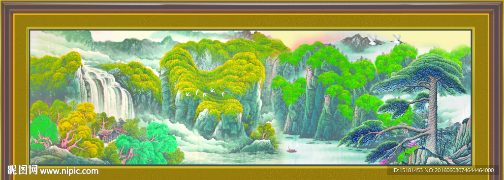 巨幅山水