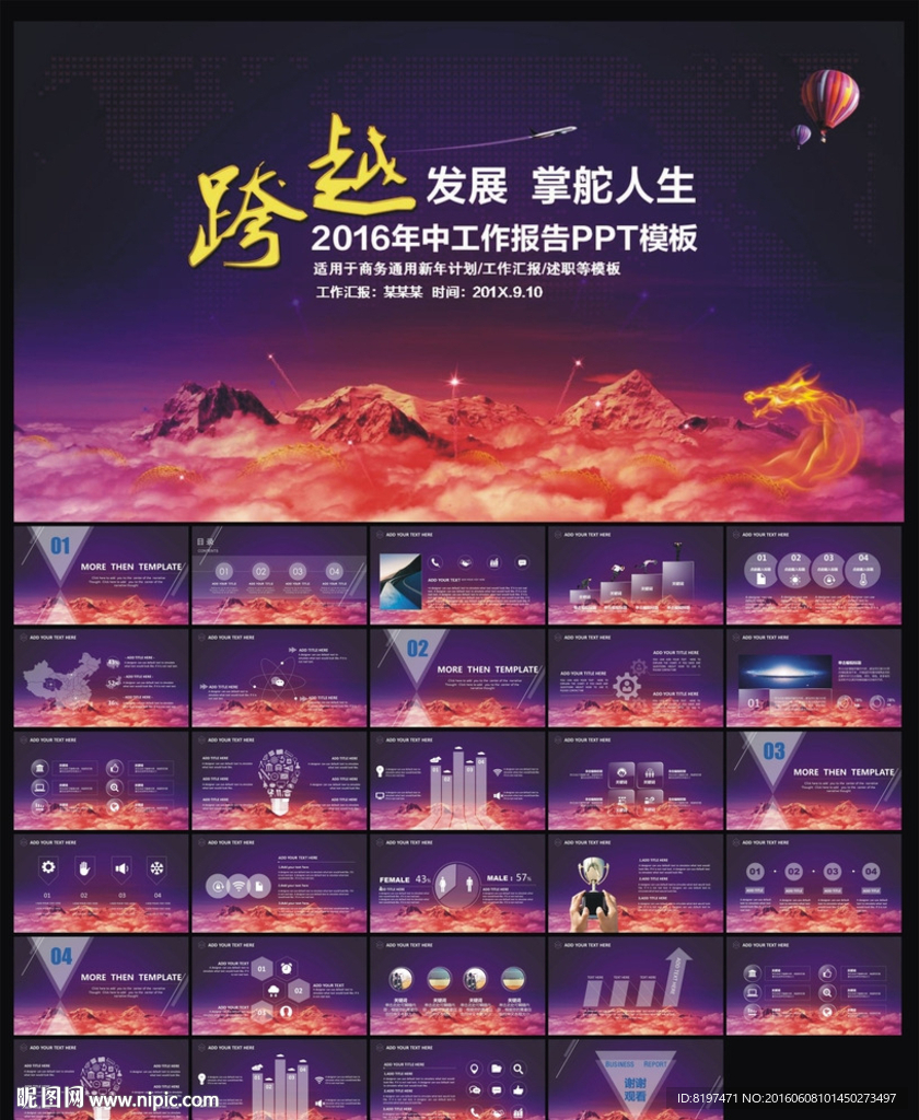 工作报告ppt模板
