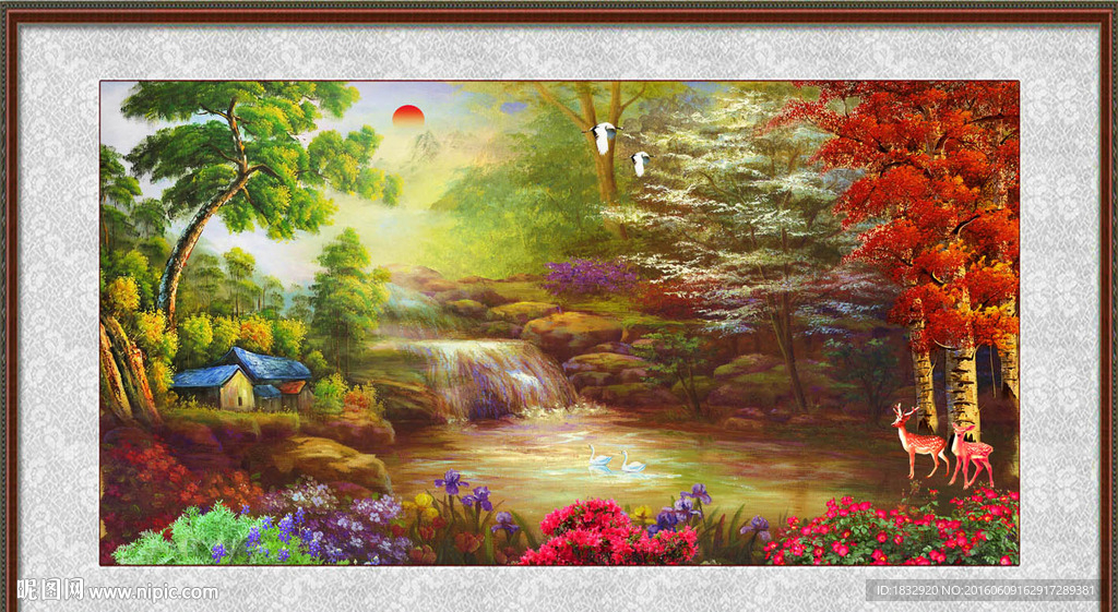油画山水画