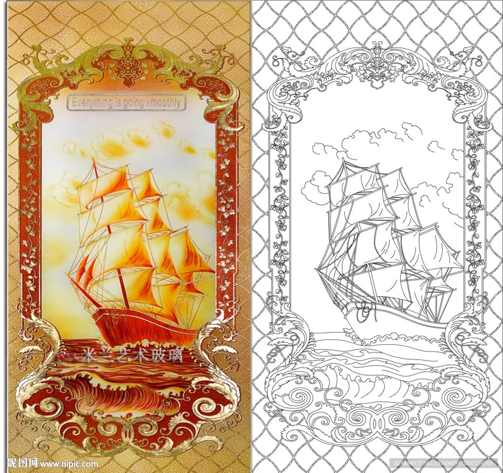 欧式花 一帆风顺