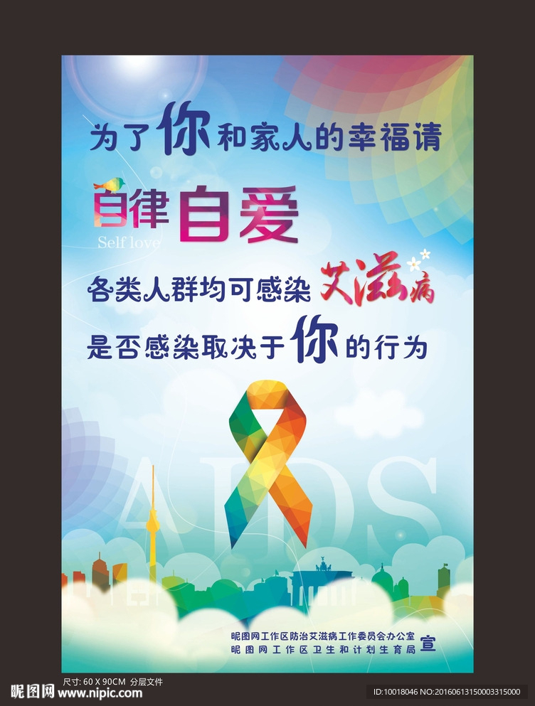 艾滋病宣传海报