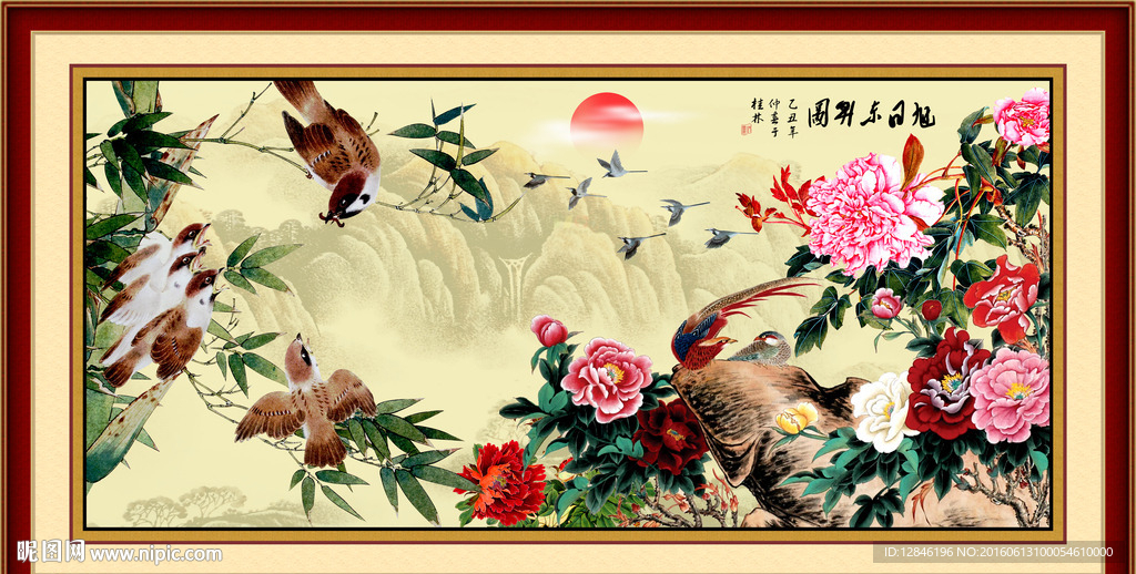 国画牡丹