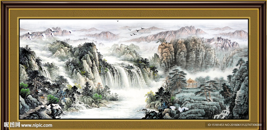 巨幅山水