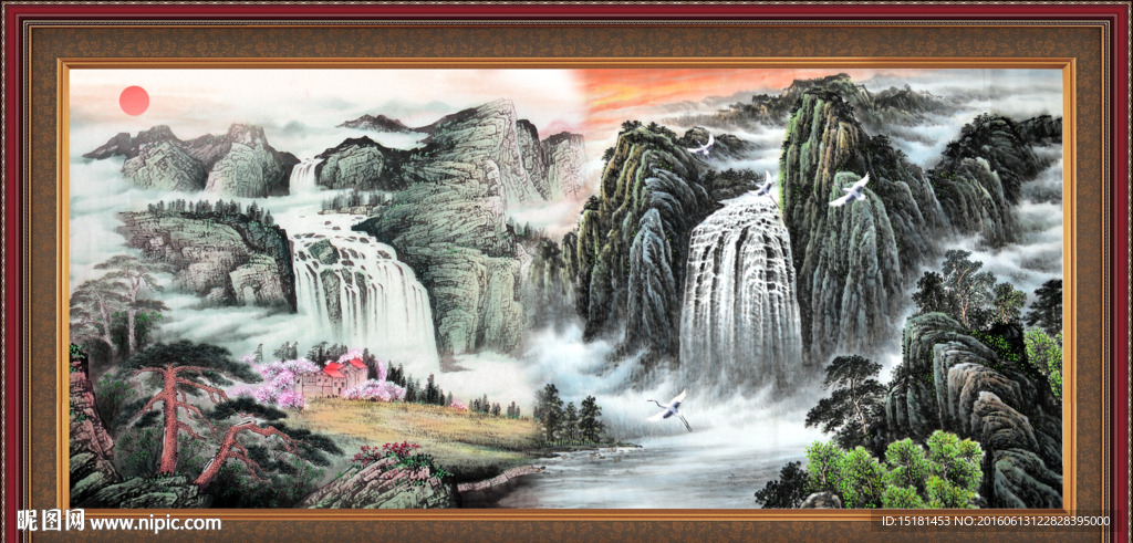 巨幅山水