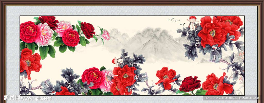 国画牡丹