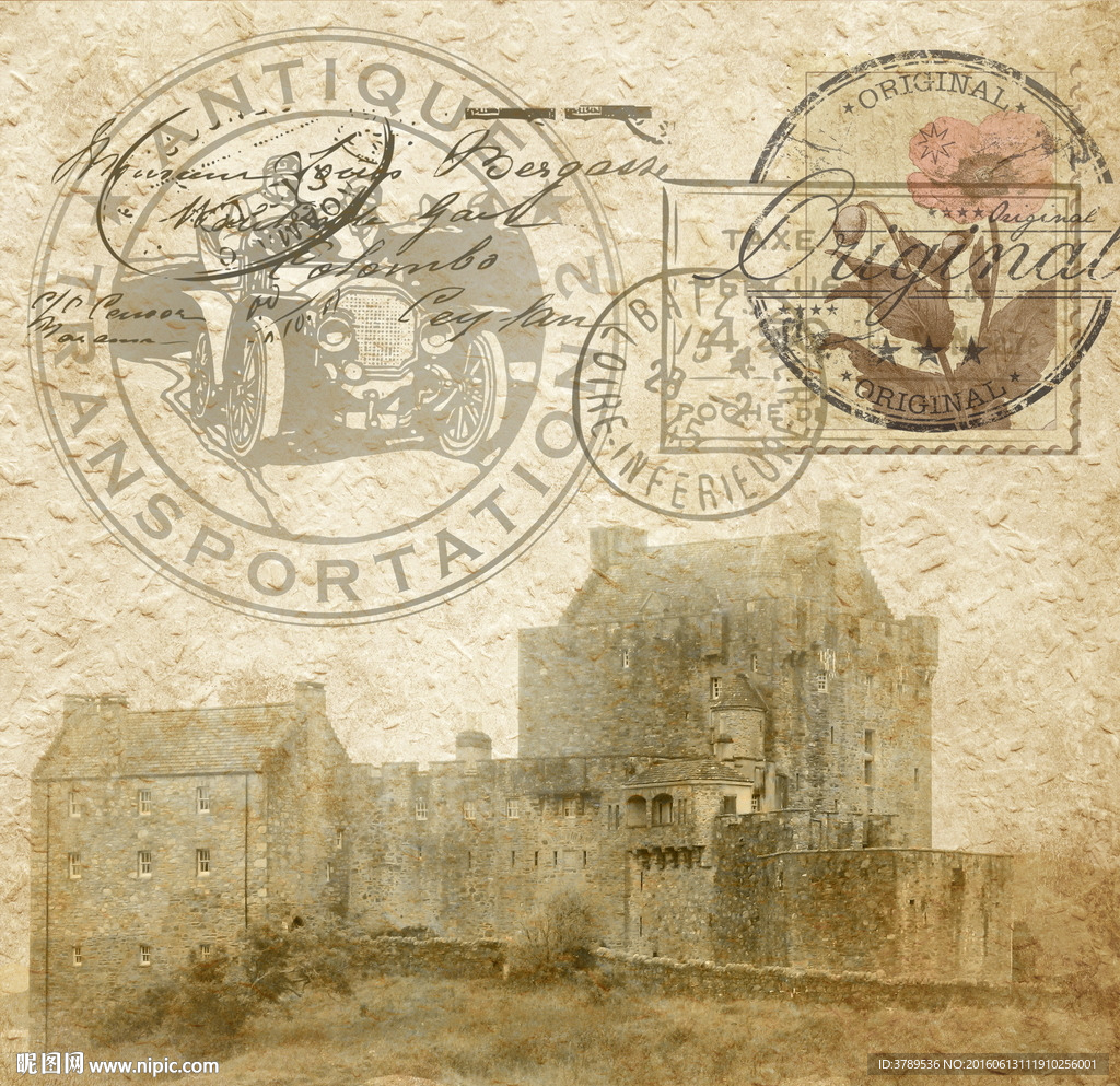 欧式复古装饰画