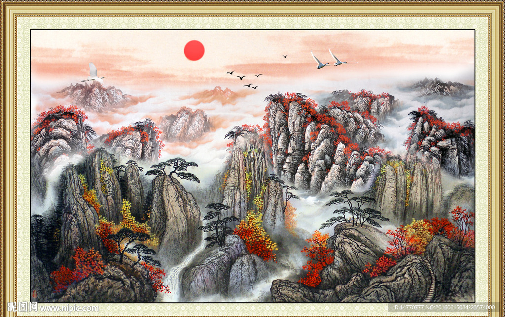 巨幅山水