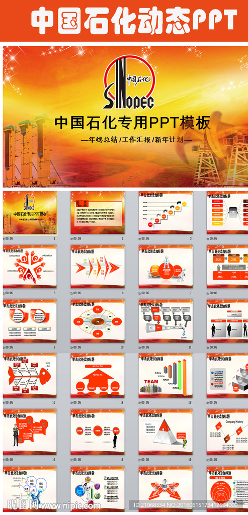 中国石化中石化石油化工PPT