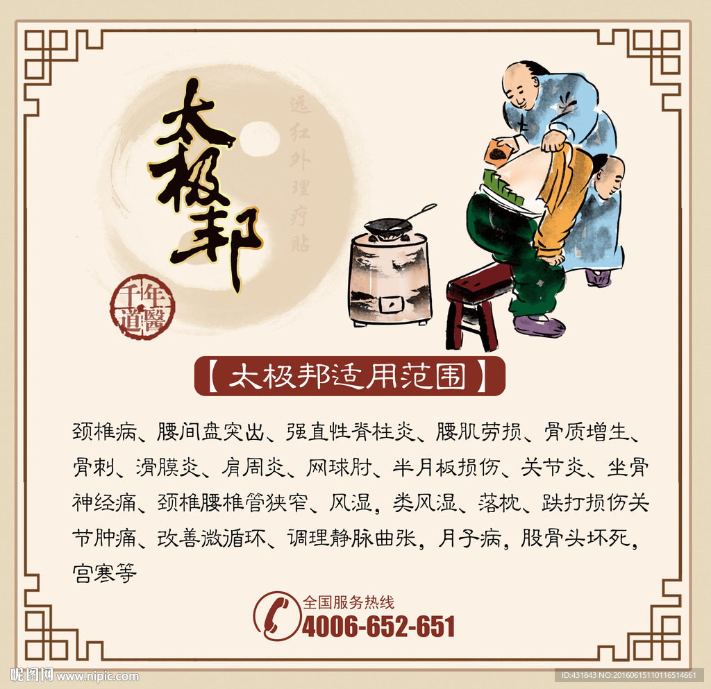 膏药 贴腰海报