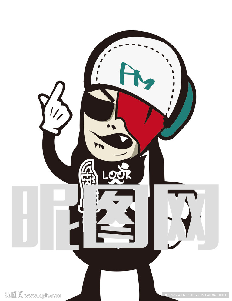 t恤文化衫卡通动漫可爱矢量