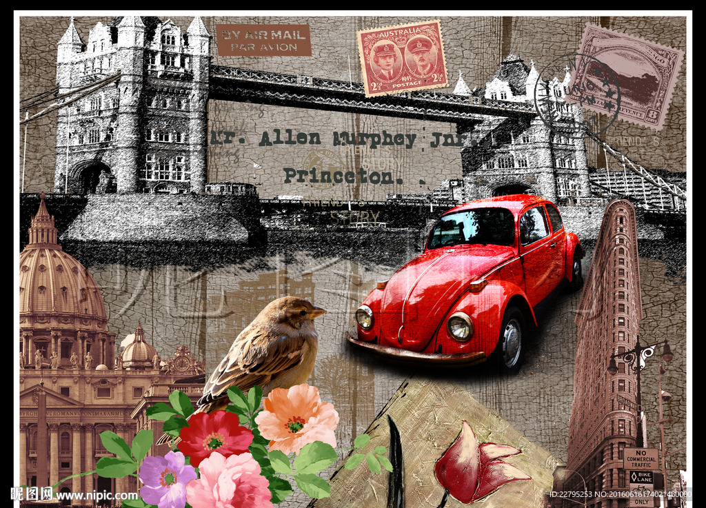 欧美复古塔图片