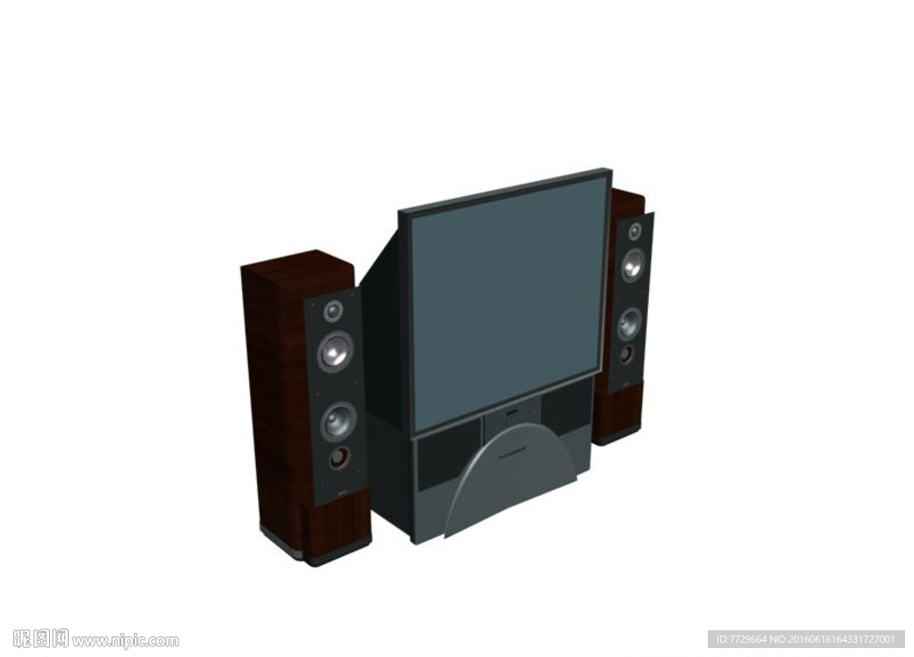 电视机音响模型