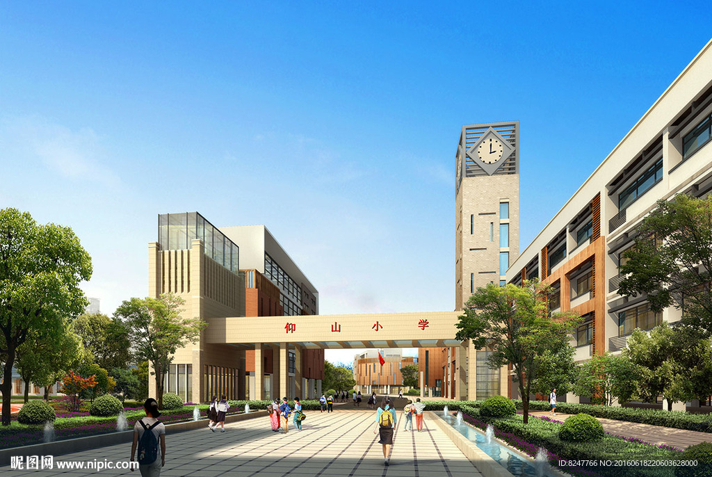 学校方案建筑效果图