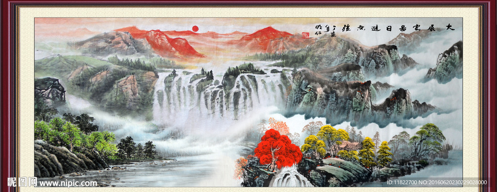 巨幅山水画