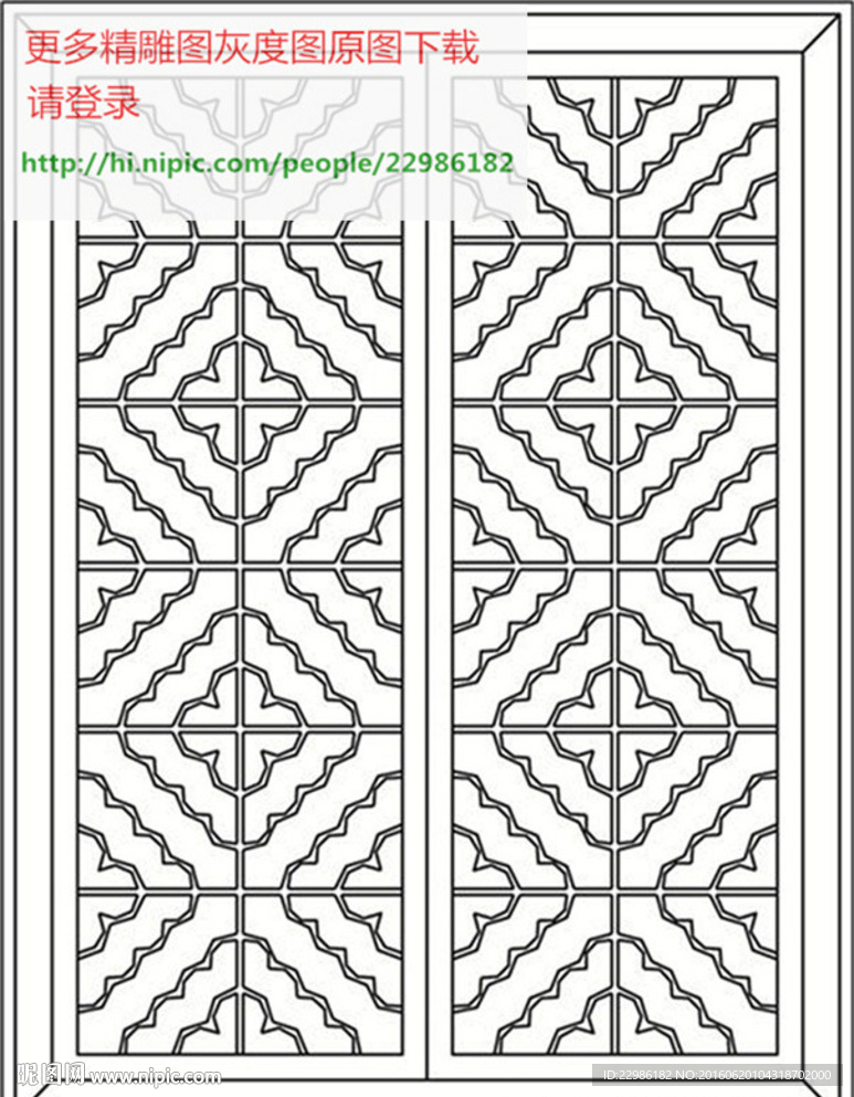 屏风精雕线图 镂空JDP