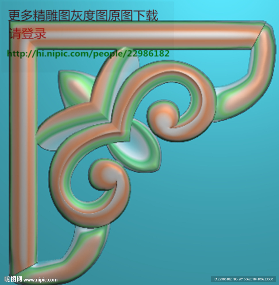 洋花角花 方形洋花 欧式洋花