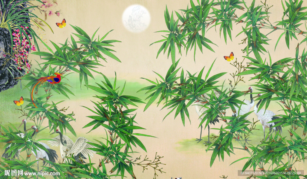国画竹子
